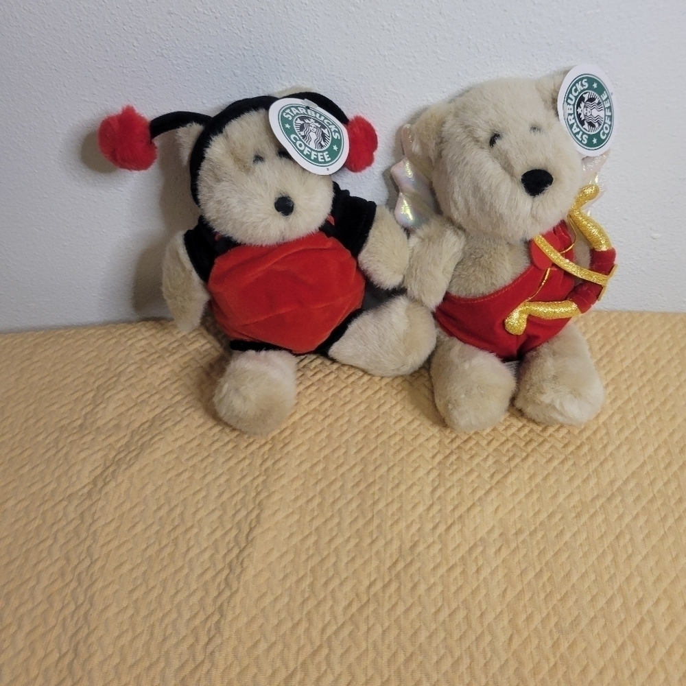 Starbucks valentine's day teddy bear bearista plush